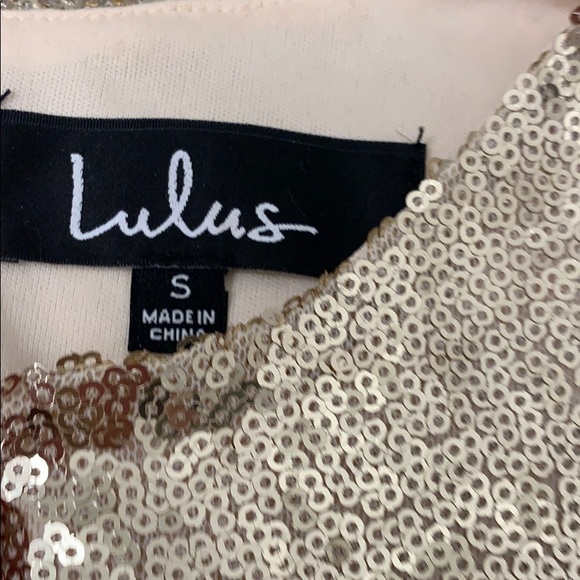 Lulus Party Hour Gold Sequin - Picture 5 of 5